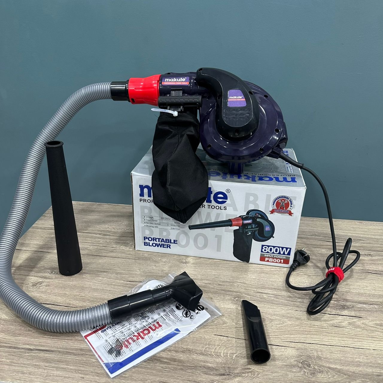 SOUFFLEUR ASPIRATEUR MAKUTE PB001 VARIABLE SPEED 800W